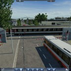 Fahrt über den Bahnübergang