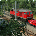 Empty Cargo Train outside Hirscheim