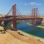Highway Brücke über Canyon River