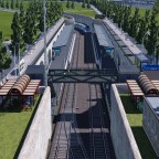 WIP - Die Stadtbahn verschwindet unter der Erde.