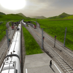 Gleisvorfeld von Ilford mit viel Verkehr