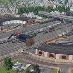 Teilmodernisiertes Gleisvorfeld