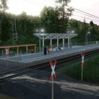 Modernisierte Nebenbahn im zurückgebautem Bahnhof