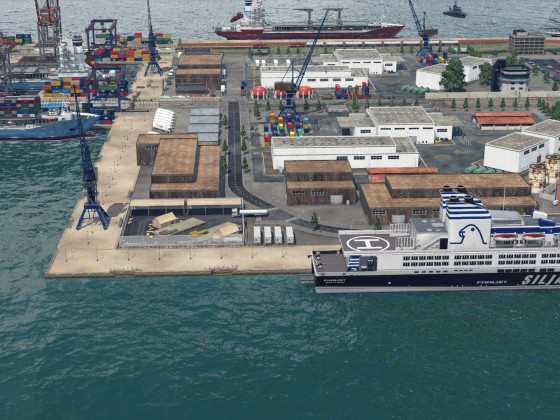 Neuer Hafen Seitenansicht