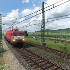 212 002-0 durchfährt die Landschaft