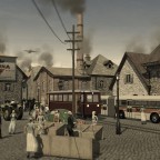 Kleinstadt-Verkehr in den 50ern