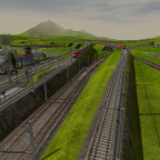 Ein-/Ausfädelung der neuen Strecke zwischen S-Bahn (Links), Strecke nach Apolda (Mitte), und Güterring (Rechts)