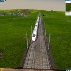 Inter City Express auf der Karolintalbrücke, kurz vor dem südlichen Tunnelportal.