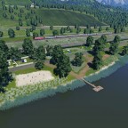 Schweizer Eurocity mit BR101 im Laartal