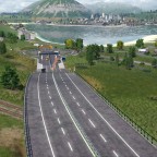 End of new motorway near Sandown 2004