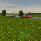 Br 151 mit Mischlingszug von N-Wagen/Silberlingen