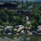 Kohlezug am Rhein