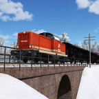 ÖBB 2048.004-2 mit kurzem Güterzug