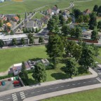 Blick auf Säli und Weiherstrasse.
