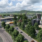 Blick vom Ringier park in Richtung BZZ
