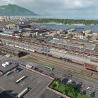 Cargo Hub mit Straßenbahntransport