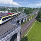 Gäubahn Überwerfung am Nordbahnhof