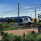Dutch railway crossing