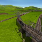 Erz-Zug auf dem Weg zu den Bergwerken