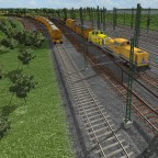 Gleisbau im Rangierfeld des Hbf