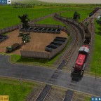 WIP Stahlwerk mit großem Rangierbahnhof