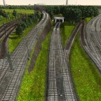 Hannover Süd ausfahrt, nach dem ersten Umbau für den Fernverkehr