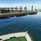 Einfahrt in den Hafen