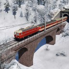 1044 mit Regionalzug fährt talwärts