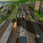 Maltby Bahnhof - Blick Richtung Vorfeld West mit BW