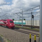 Thalys bound for Brussels on German high speed line