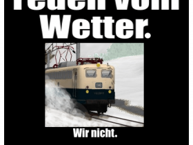 Bahnwerbung: Alle reden vom Wetter