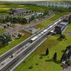 Modernisierter S-Bahnhof Hohenberg Abzweig.