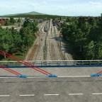 Neue Brücke im Güterbahnhof