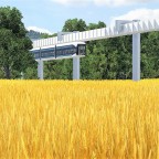 Prestigeprojekt Schwebebahn (Monorail) in Freifeld zwischen Flughafen und Messe 6/8