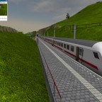IC Deutsche Bahn irgendwo in Bahnhof