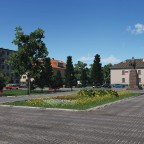 [TpF1] Administration square in the city Chudovo (Novgorodskaya oblast, Russia) + original photo to compare in comments