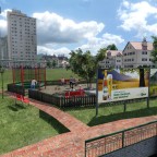 Neuer Spielplatz beim Bahnhof Schöllbronner Mühle - 11.08.1968