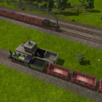 1903|Dampflokomotive wird auf Nebengleis mit Kohle befüllt