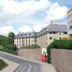 Die Siedlung Zelgli von der Verbindungsstrasse Altachen - Luzernerstrasse Leider nicht original getreu. Dafür mit Bollwerk :D