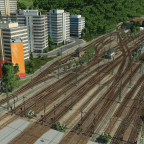 Blick auf das Gleisvorfeld 4