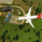 Sägewerk in der Anflugschneise
