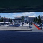 Der Marburger Hauptbahnhof in Hessen.