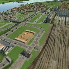 Leipzig mit dem Hauptbahnhof