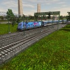 Br 101 mit TF Touristik Zug bei Darmstadt