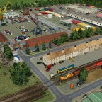 Vossloh G800BB der Firma Northrail entlang dem Schrottplatz