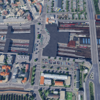 Der Südbahnhof: Luftbild