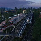 Die Sonne geht auf über Grünfels