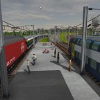 arrival at the station