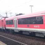 Baureihe 146.2 mit Moduswagen in Frankfurt Süd