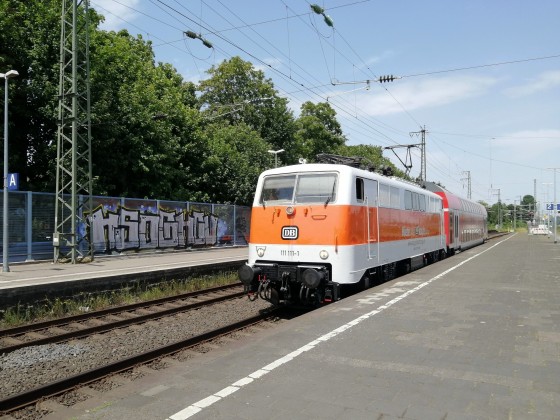 111 111 -1 der S-Bahn Rhein-Ruhr in Köln-Mülheim am am 18.6 2021